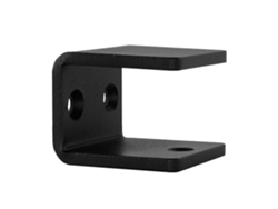 Soporte de barandilla de diseño cuadrado negro IVOL
