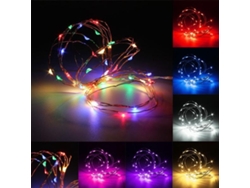 Mini cadena de luces LED con cable de cobre y batería LED, 3 m, resistente al agua, para fiestas y Navidad.
