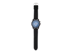 Reloj Analógico De Cuarzo Con Correa De Silicona, Caja De Aleación Y Esfera Azul.