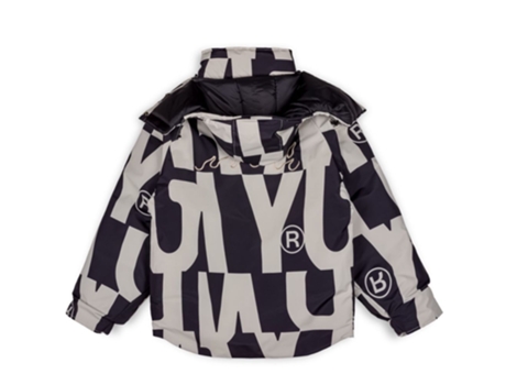 Parka de Hombre GRIMEY Fox All Over Estampada Negro (XS)