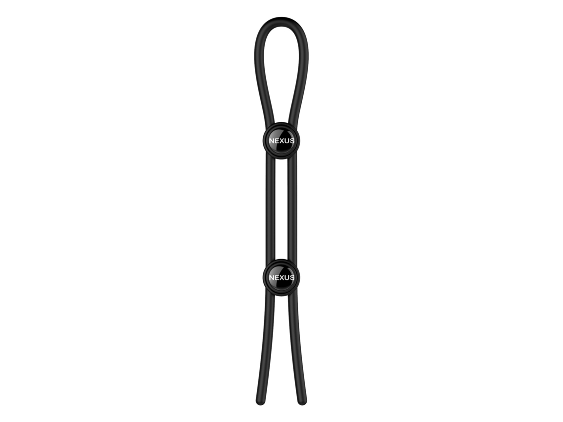Forge Anillo Doble para el Pene Ajustable Negro NEXUS