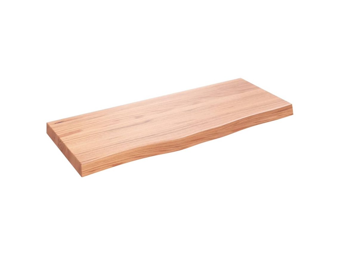 Estante pared madera roble tratada marrón claro VIDAXL (100x40x(2-6) cm)