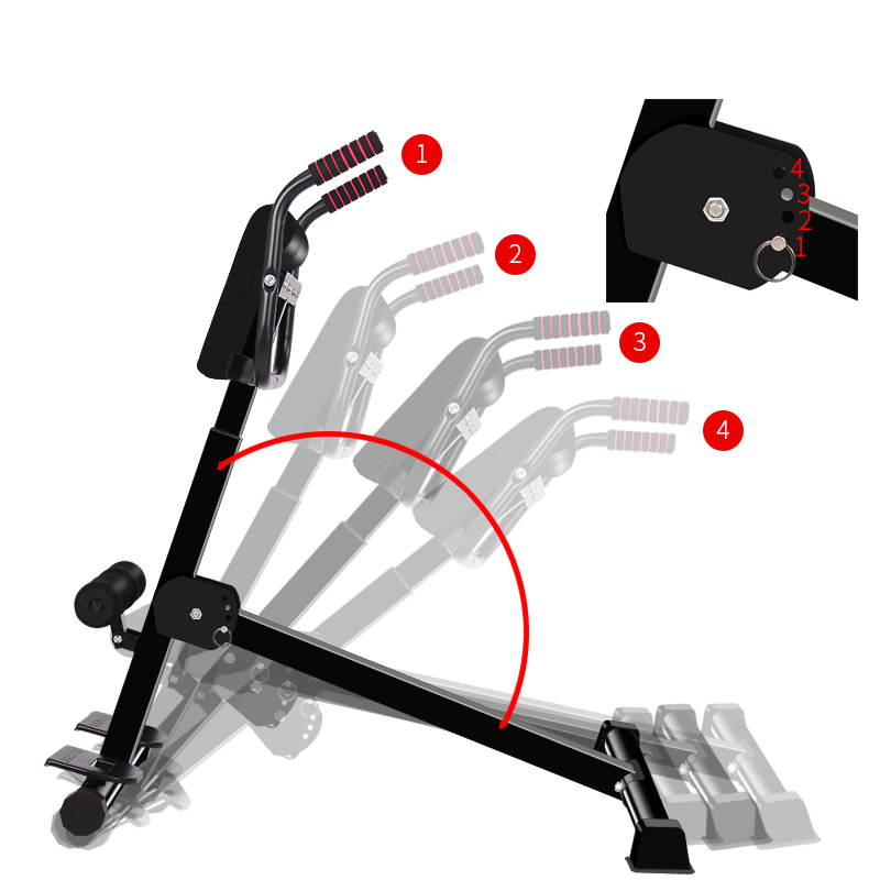 Banco Romano Multifuncional de fitness para crujidos e hiperextensiones abdominales boudech multicolor