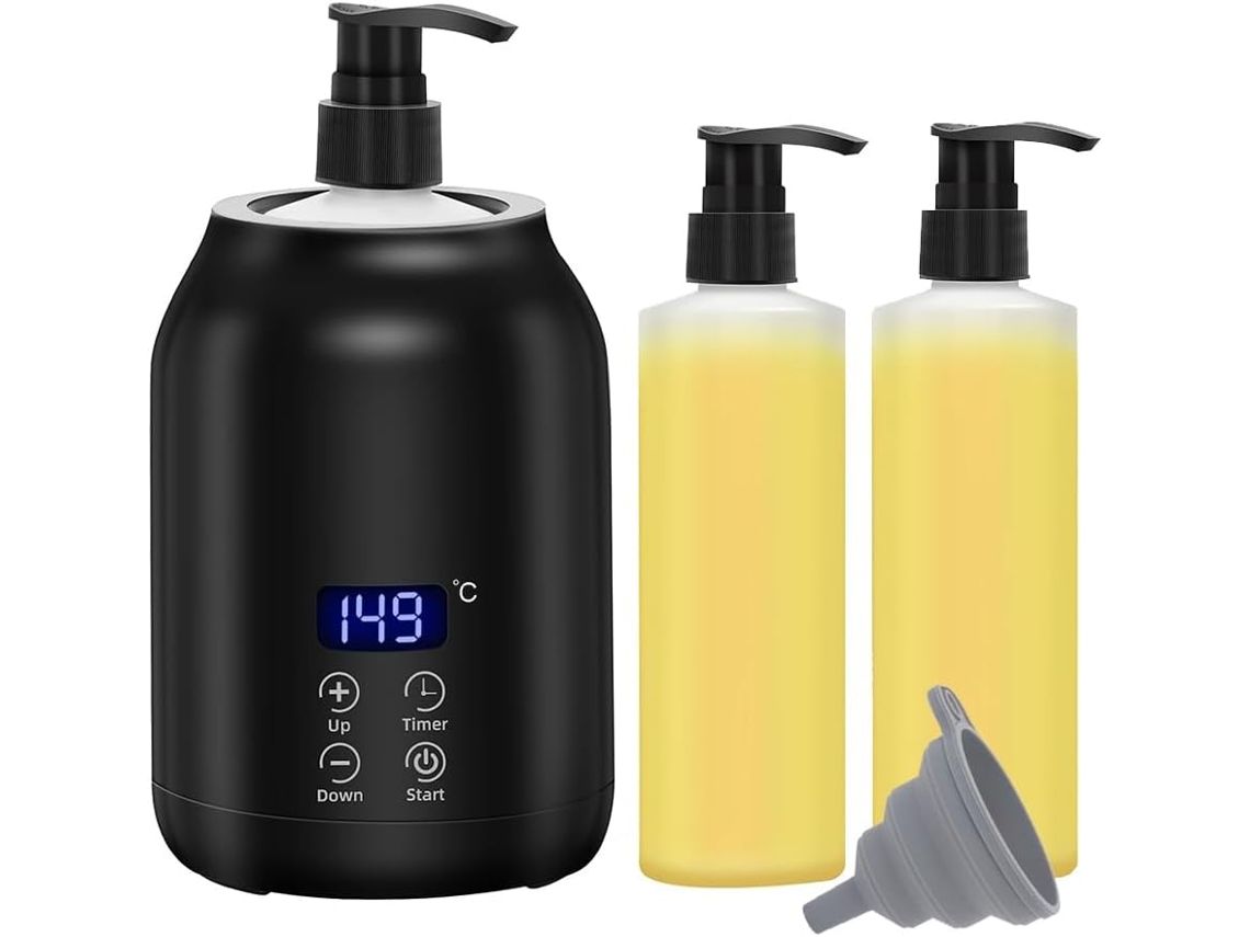 Calentador de masaje eléctrico digital SFUSHOS con dos botellas