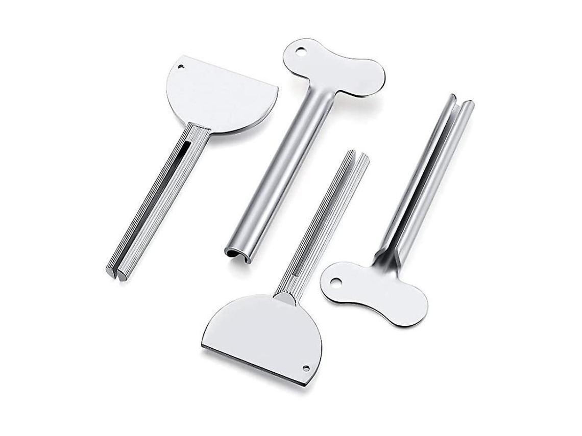 Extrusora De Metal De Acero Inoxidable Con Mango Para Pasta De Dientes Y Productos Tubulares.