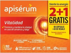 Complemento Alimentar APISERUM Vitality Pack (60 cápsulas + 30 grátis)