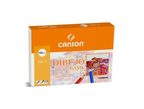 Papel Dibujo Basik 210X297 -130 Gr. -Con Marco -Minipack de 10 Hojas