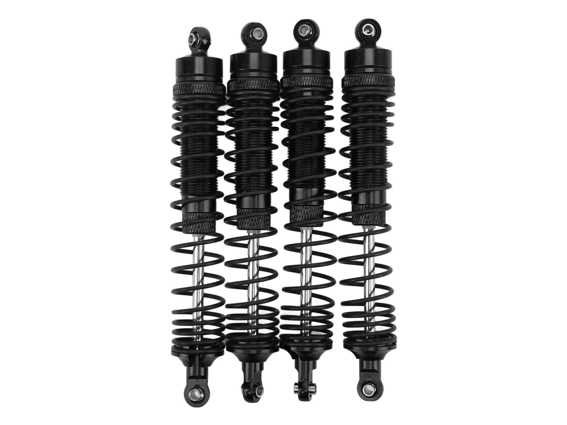4pcs Amortiguadores Delanteros Y Traseros De Aluminio Para Rc Losi 1/8 Negro Conjunto De Amortiguadores Rc