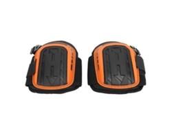 Rodilleras Profesionales Para Trabajos De Pavimentación Con Espuma Gruesa Y Carcasa Rígida De Color Naranja.