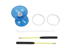 Juego Profesional De Diábolo Y Yoyo Chino Con Goma Blanda, 2 Palos Y Cuerda Para Adultos Y Niños.