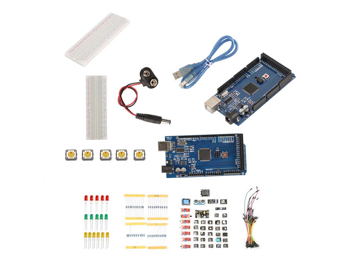 Kit De Inicio Para Módulos De Sensores Con Protoboard Y Leds Piezas De Aprendizaje