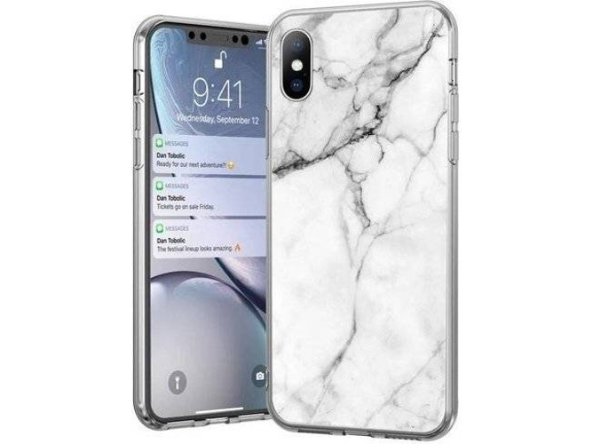 Carcasa Samsung Galaxy A51 HURTEL Mármol Blanco