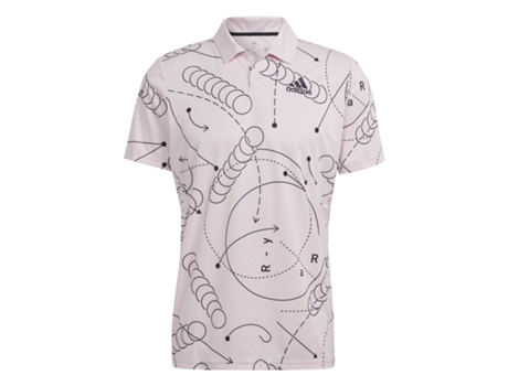 Polo de Hombre para Tenis ADIDAS Club Graphic Tam Rosa (L)