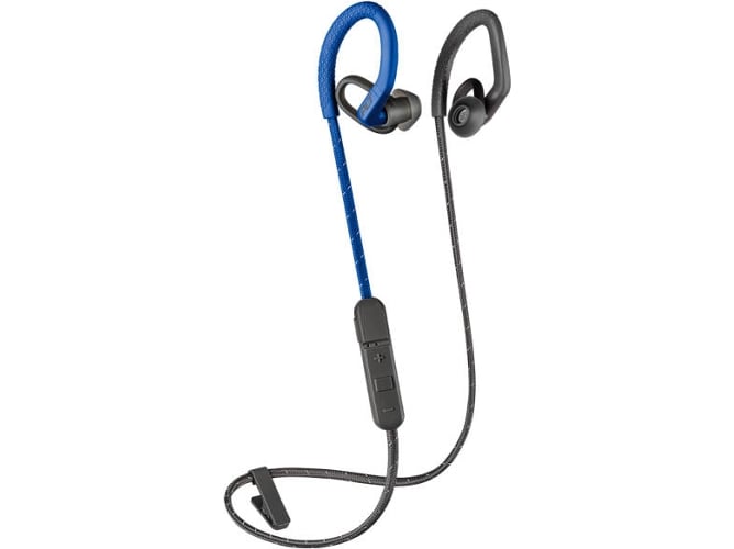 Auriculares Bluetooth PLANTRONICS BackBeat Fit 350 (In Ear - Azul)