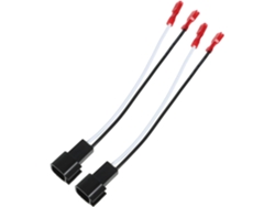 Kit con 2 adaptadores de arnés de cableado para altavoces de automóvil, compatible con varios vehículos, material duradero Jortmrd