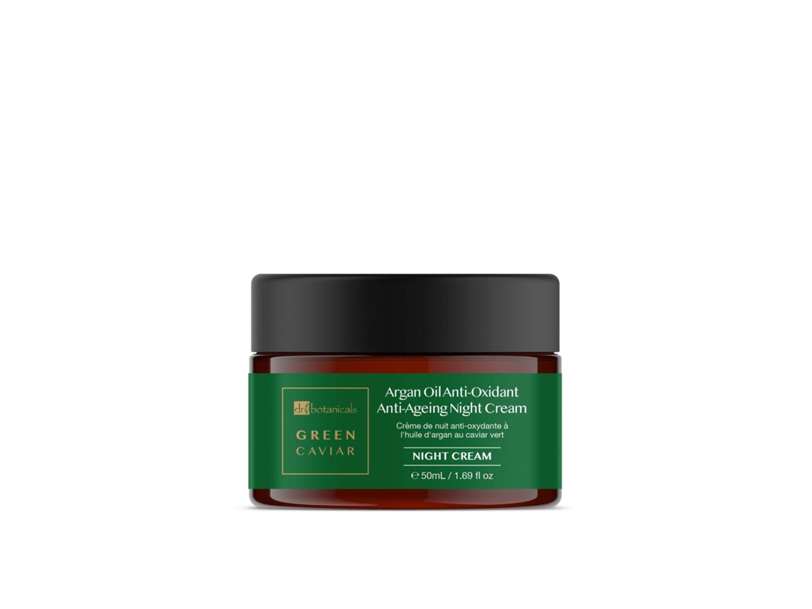 Hidratante Nocturno Anti-Envejecimiento con Caviar Verde y Aceite de Argán DR BOTANICALS