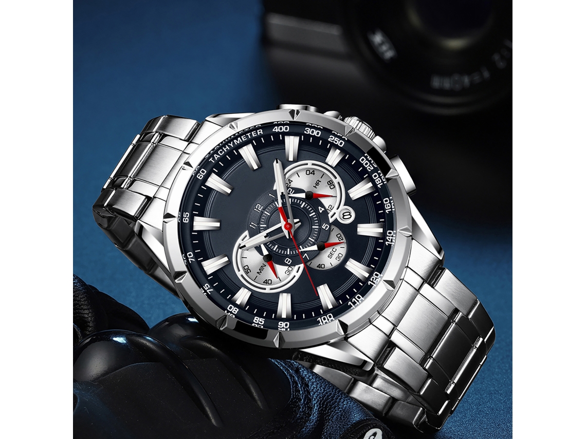 Reloj De Pulsera De Acero Inoxidable De Cuarzo Para Hombre Curren 8363