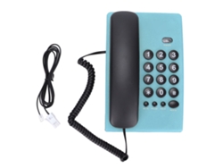 Teléfono con cable con función de silencio y manivela magnética doble