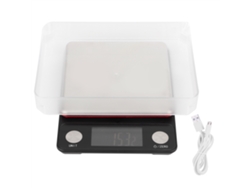 MEOIRUERY Báscula de Cocina Electrónica Multifuncional con Precisión USB Recargable 5kg 0.1g