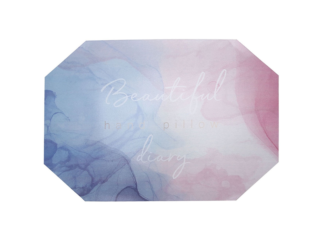 Kkml-almohadilla Lavable Para Manicura Reposo De Brazo Pu Almohada Para Uñas Artística Alfombra De Mesa Octagonal
