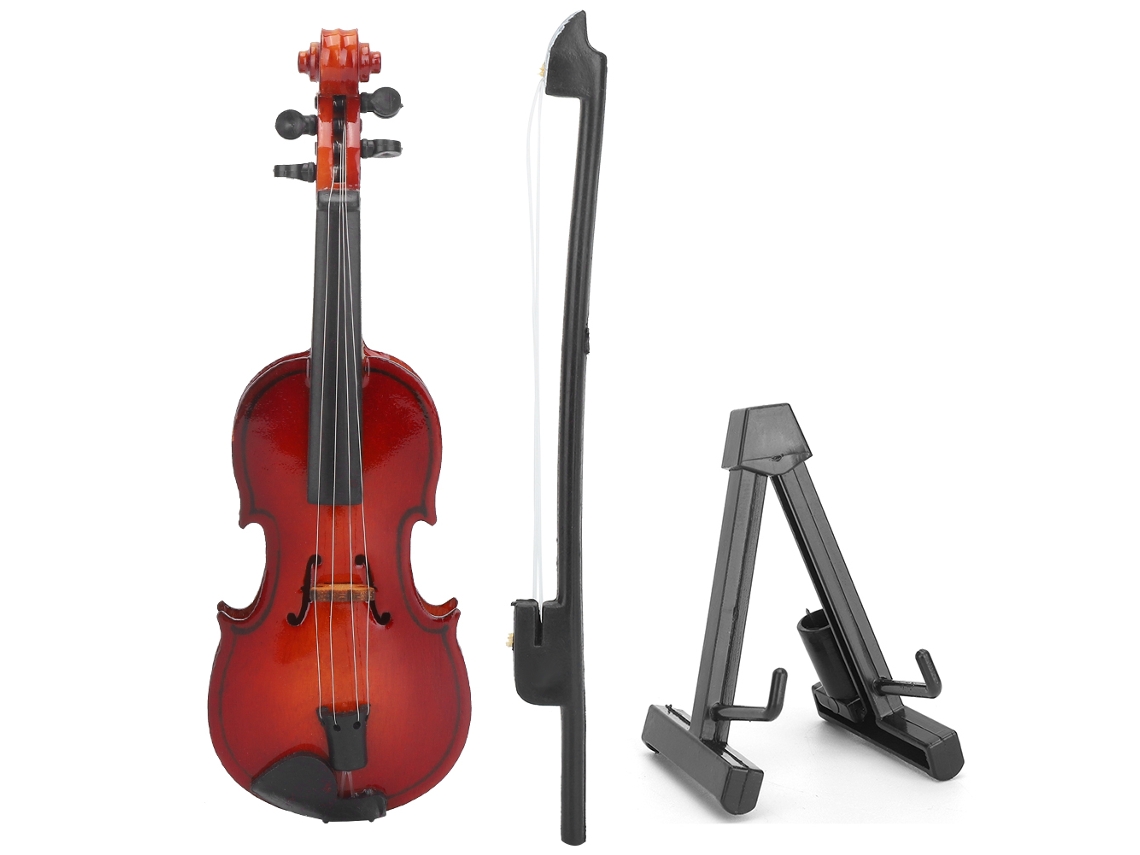 Ats-modelo De Violín 1/6 Accesorio De Casa De Muñecas Decoración Instrumento Juguete 10cm