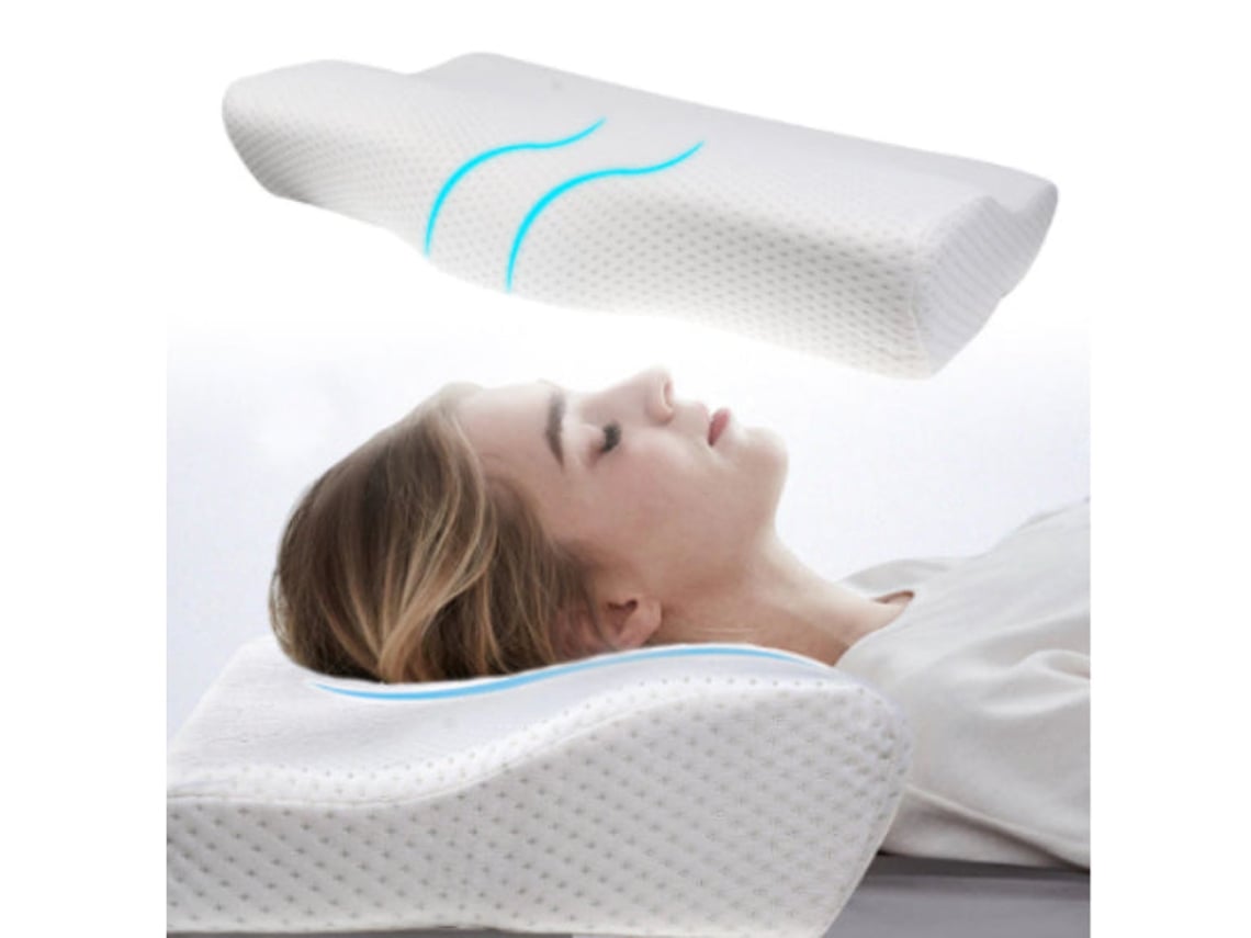 Almohada Cervical Ergonómica Viscoelástica Descanso Reparador