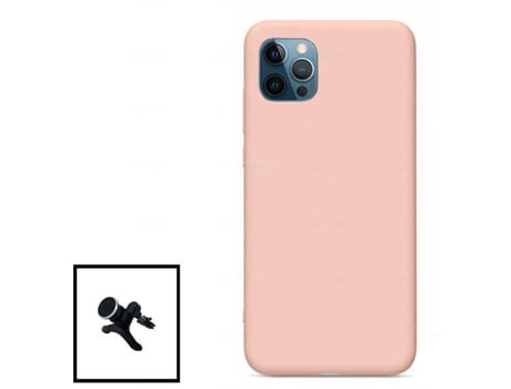 Carcasa + Soporte iphone 11 Pro Max PHONECARE Silicona Líquida Rosa 98710