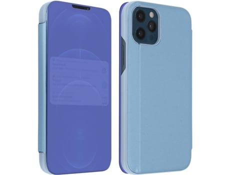 Funda iPhone 12 Pro Max AVIZAR Espejo Translúcida Azul