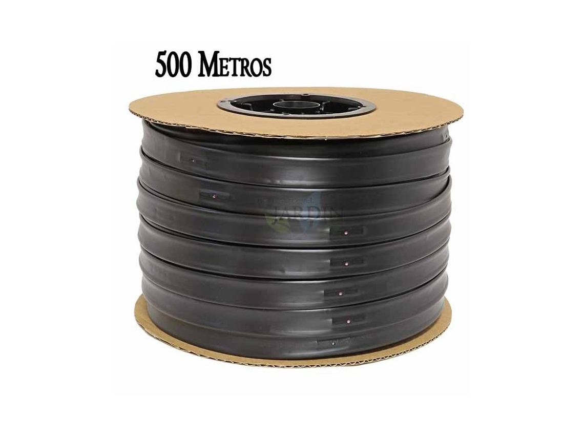 Cinta Plana Riego Por Goteo 16mm, Tubo Riego Por Goteo Cada 20 Cm, 500 Metros, Tuberia Plana Agricola De Caudal 1,16 Litros/hora Suinga
