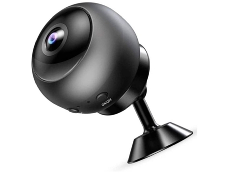 Cámara de Red IP Mini Wifi HD 1080P Adecuada para Seguridad en el Hogar al Aire Libre Negro YIZHOOD