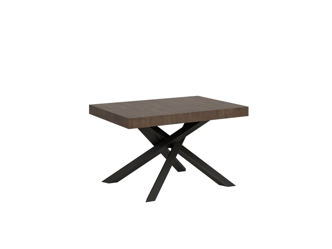 Mesa Extensible 120/380x90 cm Volantis Nogal Patas Antracita Itamoby