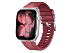 Correa de caucho fluorado XIAOMOYU para Apple Watch de 46/49/45/44 mm con textura de diamante en ambos lados.
