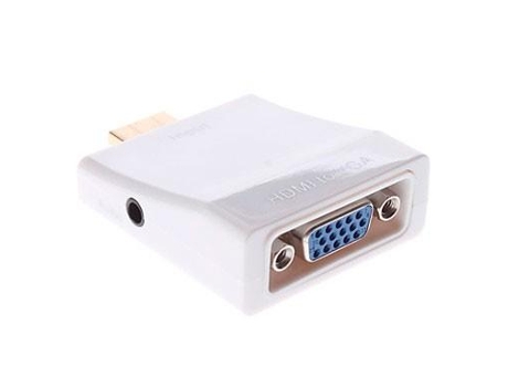 Adaptador HDMI a VGA con convertidor de audio