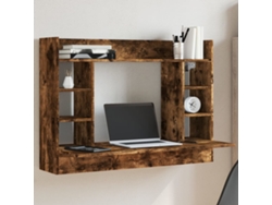 Secreter | Mesa | Escritorio de pared fabricado en madera de roble ahumado