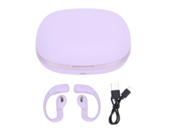 Auriculares Bluetooth (conducción De Aire Semi-intrauditivos Abiertos) Yj55 Deportivos Inalámbricos Con Suspensión Auricular Simultánea Púrpura