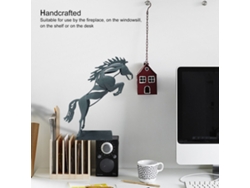 Estatua Decorativa De Caballo De Metal En 3d Con Diseño Único Para Decoración De Mesa.
