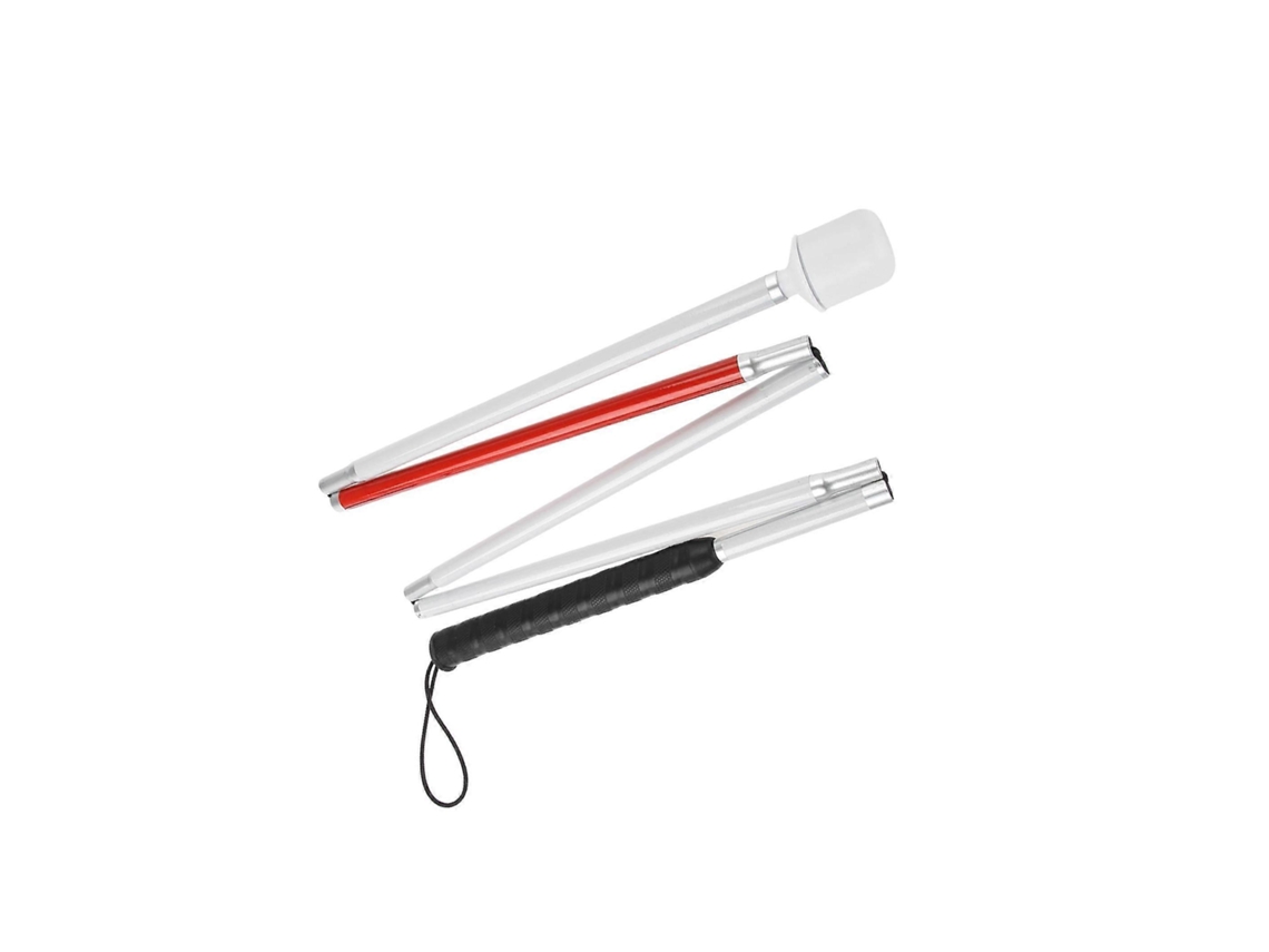 Barra de persiana plegable con 5 secciones ajustables.