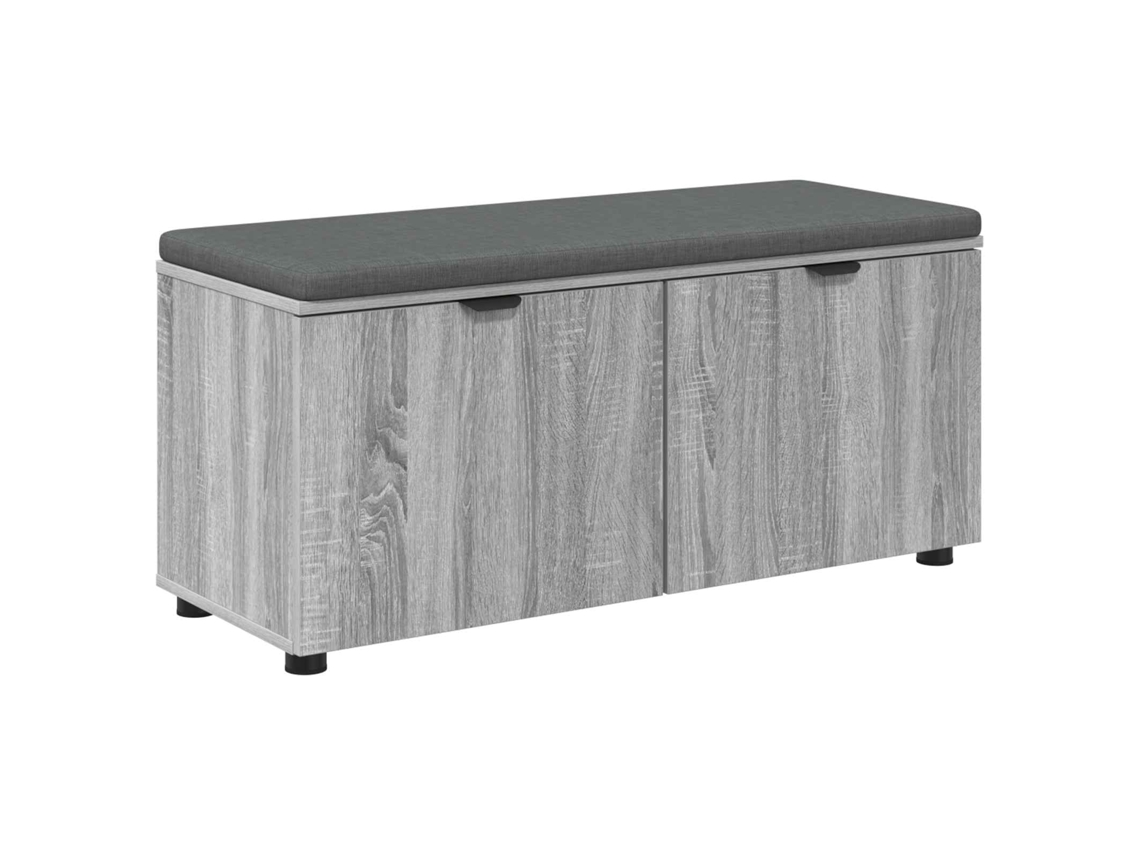 Maison Exclusive - Banco De Entrada Con Cojín Gris Sonoma 100 X 38 X 46 Cm