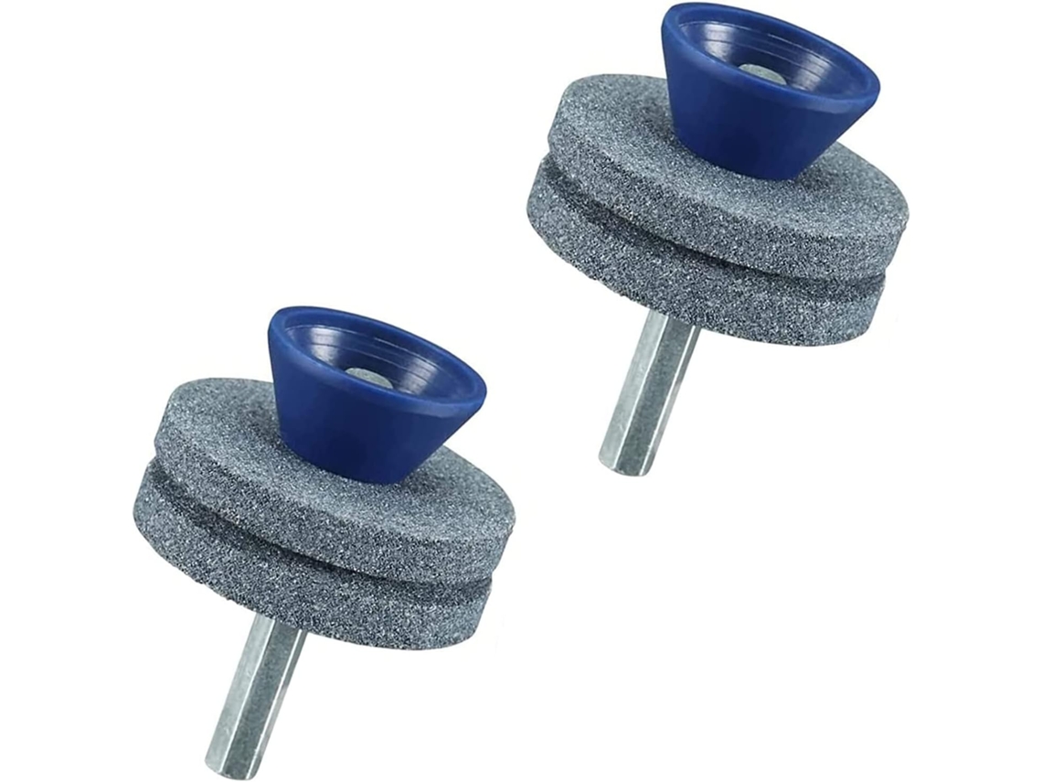 Afilado de cuchillas para cortadora de césped de doble capa, resistente al desgaste, adecuado para la mayoría de taladros eléctricos o manuales.