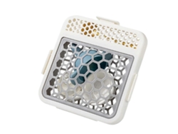 Cesta para cubiertos apta para lavavajillas con ventilación de 360°, soporte compacto y transparente para cucharas y palillos.