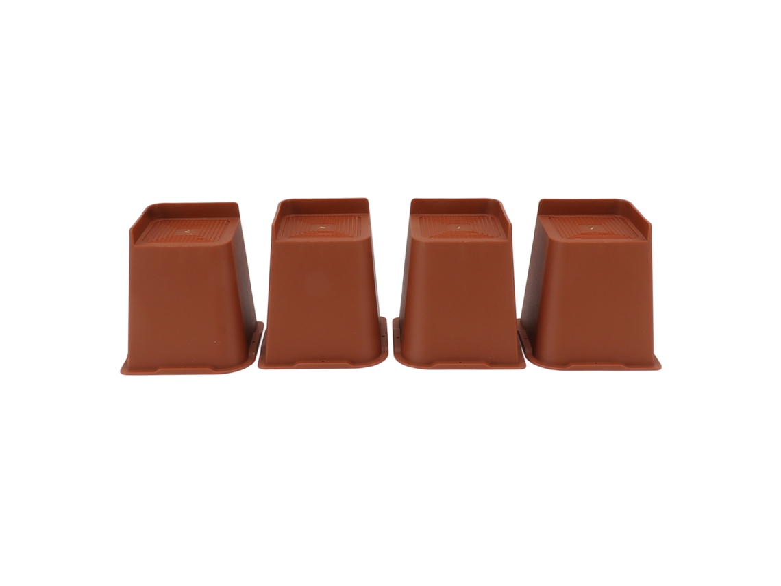 4 Piezas De Elevadores De Cama Y Silla En Forma De L De Alta Resistencia De 6 Pulgadas, Antideslizantes, Para Muebles Con Espacio Adicional.