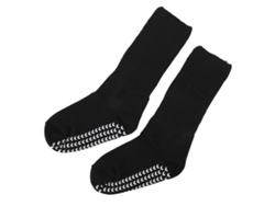 1 Par De Calcetines Anchos Elásticos Sin Constricción Con Sujeción Antideslizante Para Hombres Y Mujeres