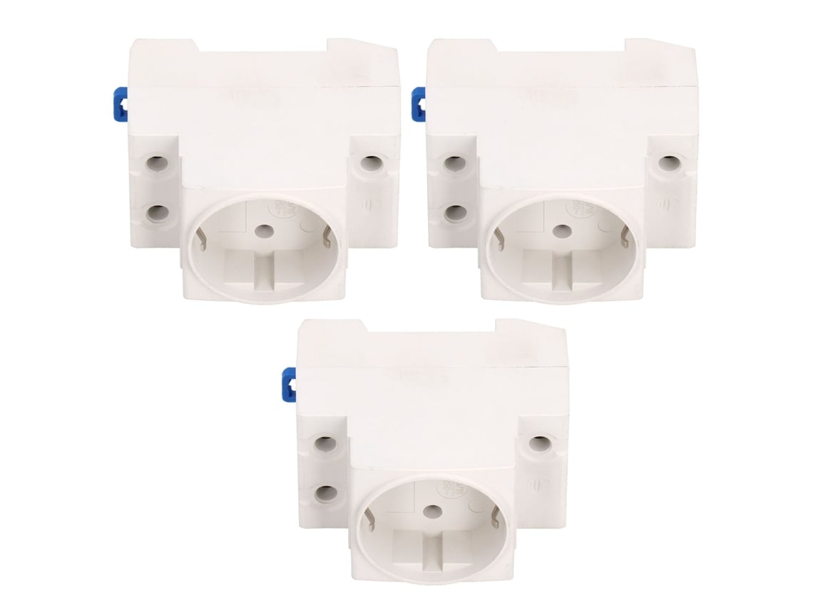 2026velora-3 Piezas Adaptador de riel para toma de corriente eléctrica Conector industrial 10-16a
