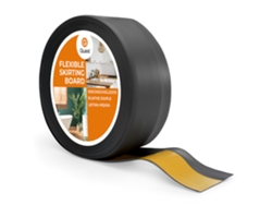 Zócalo de PVC de 20 mm, 25 m, flexible, autoadhesivo, suave, grafito Quest