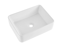 Lavabo de baño de cerámica moderno, 482x373x135 mm, duradero y fácil de limpiar Tekmaquinas