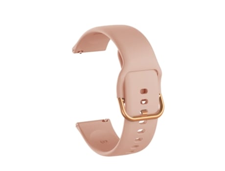 Correa de Silicona 20mm con hebilla de oro rosa para Samsung Galaxy Watch4 Classic 46mm 42mm/Watch4 44mm 40mm/Galaxy Watch Active2 - rosa