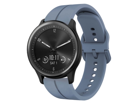 Correa de reloj inteligente para Garmin Vivomove Sport 20 mm Bucle de silicona (Azul)