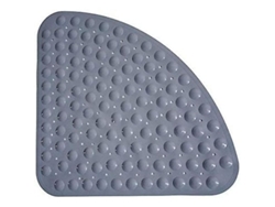 Rebe-tapete De Ducha Antideslizante Cuadrante Con Ventosas Antibacterial Lavable A Máquina 54x54cm Gris