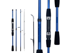 Caña De Pescar Baitcasting Spinning Travel Carbono 4/5 Secciones Peso Lanzamiento 5-20g Ultraligera Potenci...