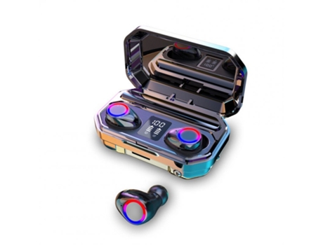 Auriculares Bluetooth True Wireless M12 binaural compatible con reducción de ruido estéreo negro